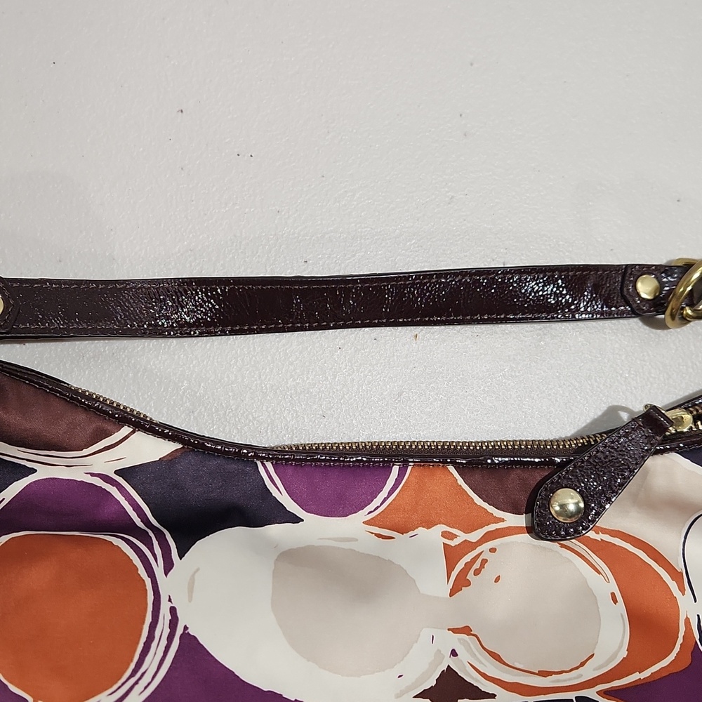 Coach Ashley Scarf Print Hobo Shoulder Bag F20063 - Picture 12 of 12